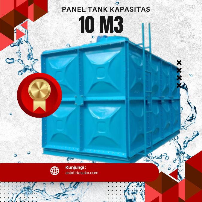 panel tank fiberglass 10m3