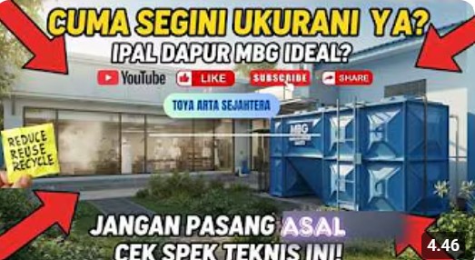 contoh ipal dapur mbg sederhana dengan penyaring grease trap pengendap biofilter dan bak kontrol