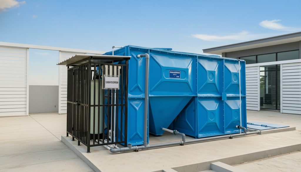 IPAL MBG siap pakai untuk pengolahan limbah dapur modern dan efisien