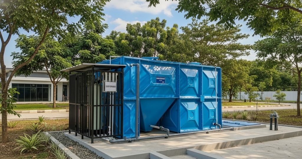 Pembuatan IPAL dapur MBG modern untuk pengolahan limbah dapur ramah lingkungan dan berkualitas