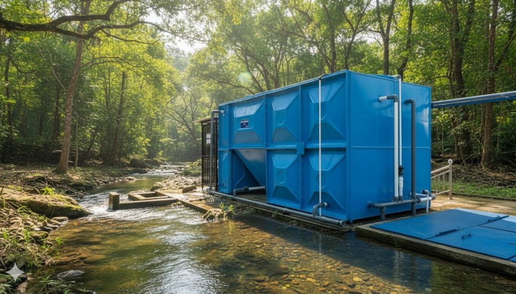 Struktur IPAL MBG modern pada sistem pengolahan limbah dapur skala besar